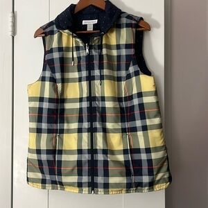 Christopher & Banks reversible lightweight vest size large